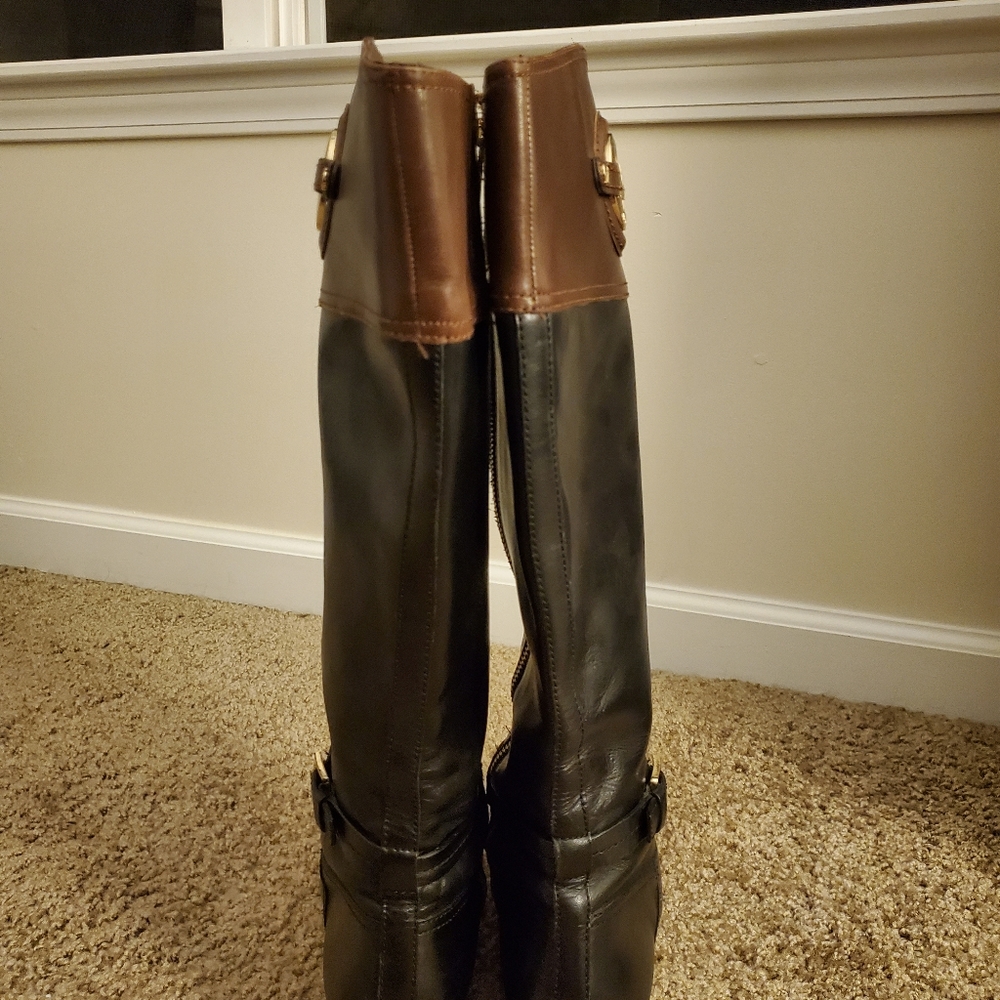 Michael Kors Two-Tone Riding Boot - Picture 3 of 5